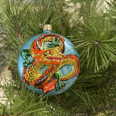 Ёлочная игрушка Дракон Лето