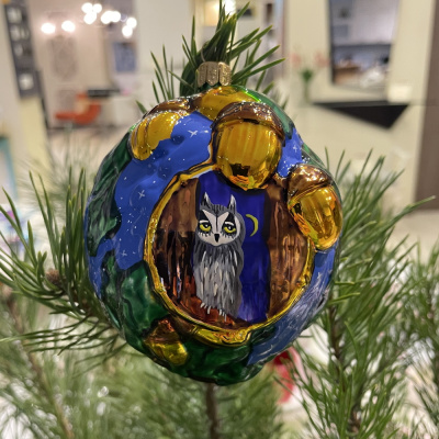 Ёлочная игрушка Белка с Совой