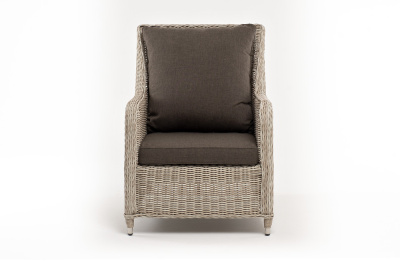 "Гляссе" кресло плетеное из искусственного ротанга, цвет бежевый