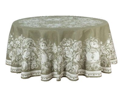 Скатерть жаккардовая "Цветы" D178