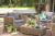 "Капучино" журнальный столик из искусственного ротанга, цвет соломенный