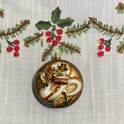 Ёлочная игрушка Дракон Осень